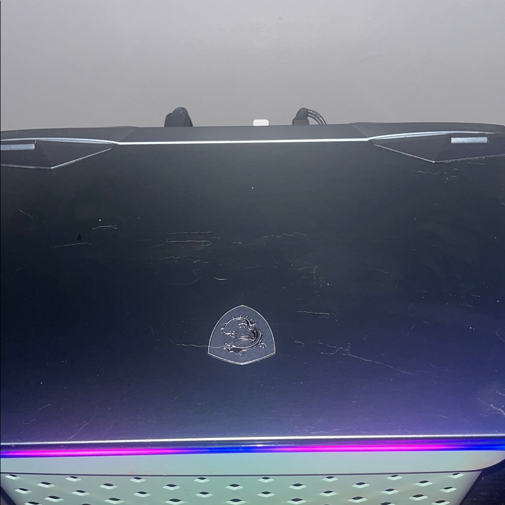 MSI Laptop with Black and RGB Accents